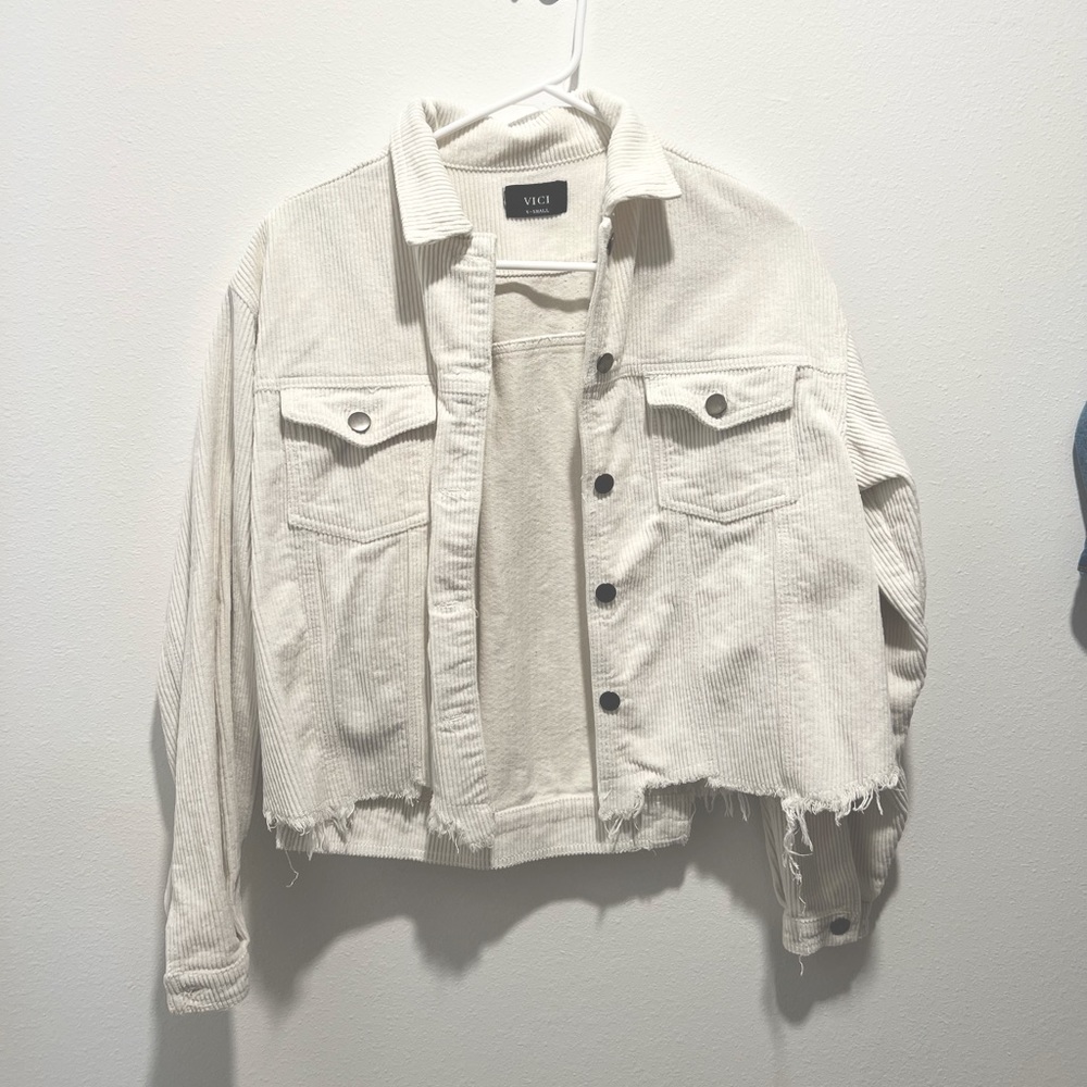Vici White Shacket
